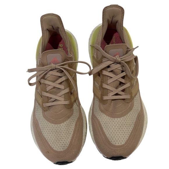 Adidas Running Shoes Women's Ultraboost 21 Ash Pearl/Halo Ivory Size-9.5 EUC - Picture 5 of 11